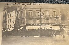 Shoe Store US Sailors On Square Saint Nazaire France World War 1 RPPC  picture