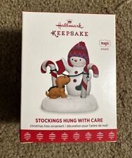 2017 Hallmark Stockings Hung With Care Animated Snowman With Lights And Music picture
