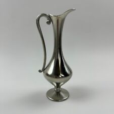 Vintage C&K Co. Holland Real Pewter Pitcher Handle Silver Vase 7.25