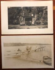 Two RPPCs from Craft's Beach Minnesota RPPC 1932 Menahga lot of two picture