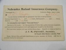 Lincoln Nebraska NE Mutual Insurance Company to Alexandria Nebraska 1904 picture
