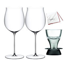 Riedel Supperleggero Burgundy Grand Cru 2 Glasses with Wine Aerator and Cloth picture