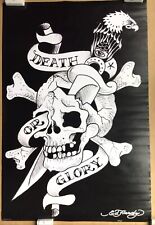 Ed Hardy Death Or Glory Skull Artwork Poster picture