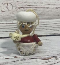 Steinbach Mrs Claus Maid with Teapot Christmas Ornament Germany 3” picture