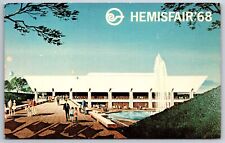 HemisFair 1968 Texas Worlds Fair~The Institute Of Texan Cultures~Vtg Postcard picture