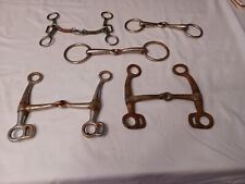 VINTAGE HORSE BRIDLE/BIT RUSTY WESTERN DECORATION, TOTAL OF 5 BITS, SOME ARE... picture
