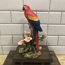 Rare Scarlet Macaw Bird Porcelain Figurine Number 9722 Andrea by Sadak  Yr 2003 picture