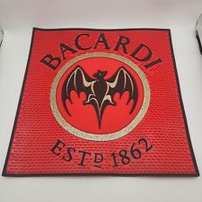 Red Black Bacardi BAT Rum Alcohol Spirit Bar Mat Barware Man Cave 17 x 17 nice picture