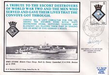 Escort Destroyers of WW11 Signed Rear Admiral G T S Gray First Lt HMS Stork picture