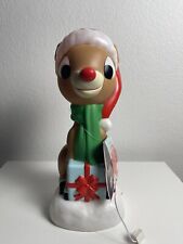 Brand NEW 13’ GEMMY RUDOLPH THE RED NOSED REINDEER BLOW MOLD YARD DECOR picture