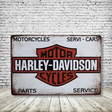 Harley Davidson Motorcycle Vintage Style Tin Bar Sign Man Cave Collectible New picture