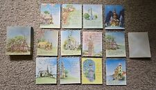 Lot of 12 Vintage Sunshine Line Inspirational Greeting Cards Churches - Bible Vs picture