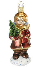 Inge Glas Girl Tannenbaum Tot LE 1-005-14 German Glass Orn NEW w/FREE Gift Box picture