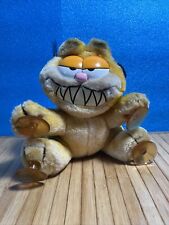 Vintage 1981 Garfield “Make My Day” Window Cling Plush 8” - Dakin Angry Faceю picture
