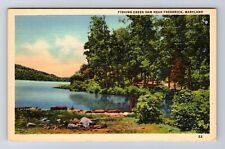 Frederick MD-Maryland, Fishing Creek Dam, Antique, Vintage Postcard picture