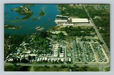 Tarpon Springs FL-Florida Linger Longer Travel Resort Aerial Vintage Postcard picture