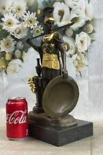 Art Deco Large Odysseus Roman Warrior Bronze BW Sculpture Statue Figurine Statue picture
