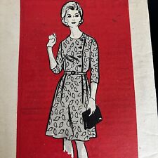 Vintage 1960s Marian Martin 9005 Mail Order  MCM Dress Sewing Pattern 16.5 CUT picture