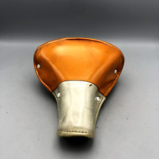Vintage Troxel bike seat -- orange and white with silver flake picture