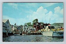 Boothbay Harbor ME-Maine, Excursion Boats, Vintage Postcard picture