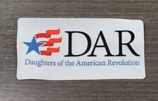DAR Daughters of the American Revolution Logo Auto Car Window Cling Decal - NEW picture
