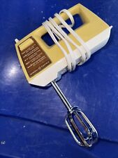 Vintage General Electric Hand Mixer Yellow Gold Mustard Works Great picture