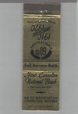 Matchbook Cover - Indiana - First Cannelton National Bank Cannelton, IN picture