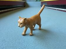 Schleich ORANGE TABBY CAT Domestic Pet Animal Figure Kitty 2003 Retired 13286 picture