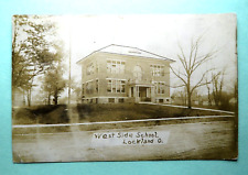 1910 LOCKLAND / CINCINNATI OHIO-WEST SIDE SCHOOL REAL PHOTO POSTCARD picture