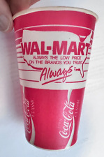 Vintage Coca Cola Qty 5  Wax Paper Cups From Walmart picture
