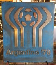 vintage Argentina 78 Metal Sign For Decor picture
