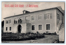 c1910 Brown's Hotel Ponta Delgada S. Miguel-Azores Portugal Unposted Postcard picture