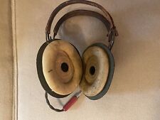 Vintage US WW2 Military Headphones Utah-Chicago Signal Corps Army R-14 picture