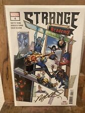STRANGE ACADEMY #4 (2020) SKOTTIE YOUNG / HUMBERTO RAMOS 1ST PRINT Signed picture