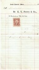 Bill from E.Y. Perry Company Hanover Ma. 1867 picture