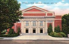 Postcard MI Ypsilanti Frederic H Pease Auditorium Linen Vintage PC e6308 picture