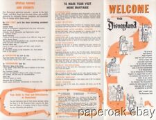 1962 Welcome To Disneyland Brochure With Map picture