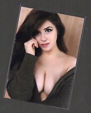 Pretty Woman Portrait Headshot Female Model Busty Cleavage Small Photo 3.5x5 in picture