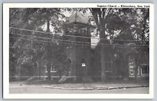 Whitesboro, New York NY - Baptist Church Building - Vintage Postcard - Posted picture