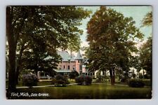 Flint MI-Michigan, Oak Grove, Antique, Vintage Souvenir Postcard picture