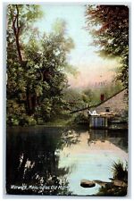 Warwick Massachusetts Postcard Gales Old Mill Exterior View 1910 Vintage Antique picture
