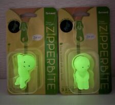 SMISKI 2 Set of Zipperbite Hanging Figure Glow in the Dark Accessory Japan picture