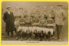 cpa ENGLAND SPORT Real Photo Post Card TEAM FOOTBALLER BRITISH The Metrogas 1920 picture