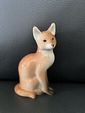 VTG Lomonosov Porcelain Fox Figurine 4.75