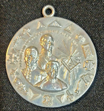 Mexico Freemason Masonic SILVER Coin Medal Silver picture