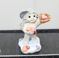 Vintage Dreamsicles cupid hearts baseball catcher figurine You Caught my Heart picture