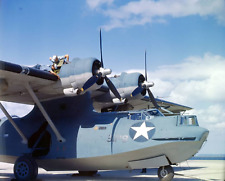 COLOR WW2 WWII Photo US Navy PBY Catalina Amphibious Bomber  World War Two 5810 picture