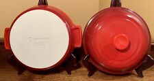 Retired Le Creuset HERITAGE 2.5 Qt Covered Stoneware Casserole: Round Cayenne picture