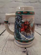 Budweiser Beer Holiday Stein 1993 Special Delivery by Nora Koerber Beer Mug picture