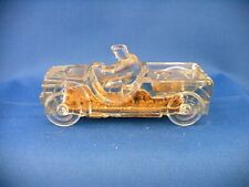VINTAGE GLASS WW II WILLYS JEEP CANDY CONTAINER TOY CIRCA 1943 picture